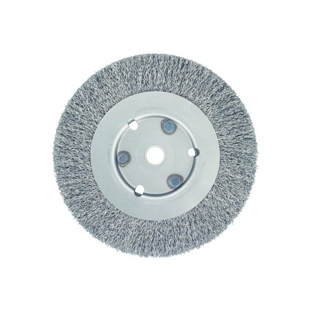 PFERD 6" PSF Crimped Wheel - Narrow Face - .014 CS Wire, 5/8-1/2" A.H. 764206